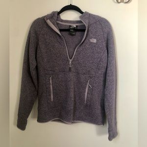 North Face Hooded Pullover Fleece - Purple